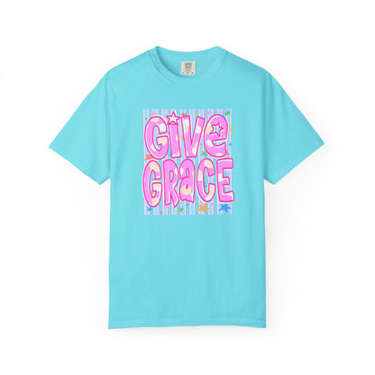 Give Grace T-Shirt — Pastel Retro Graphic Tee