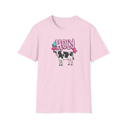 Holy Cow T-Shirt — Cute Pastel Cow Graphic Tee
