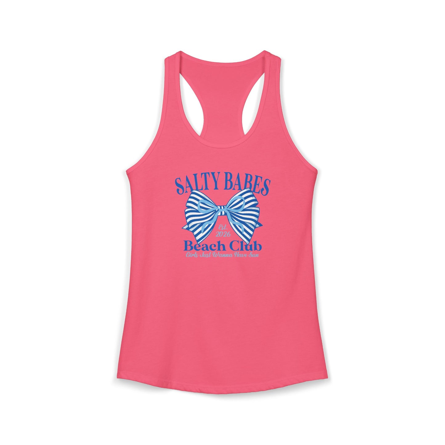 Salty babes blue Racerback Tank
