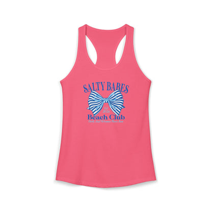 Salty babes blue Racerback Tank