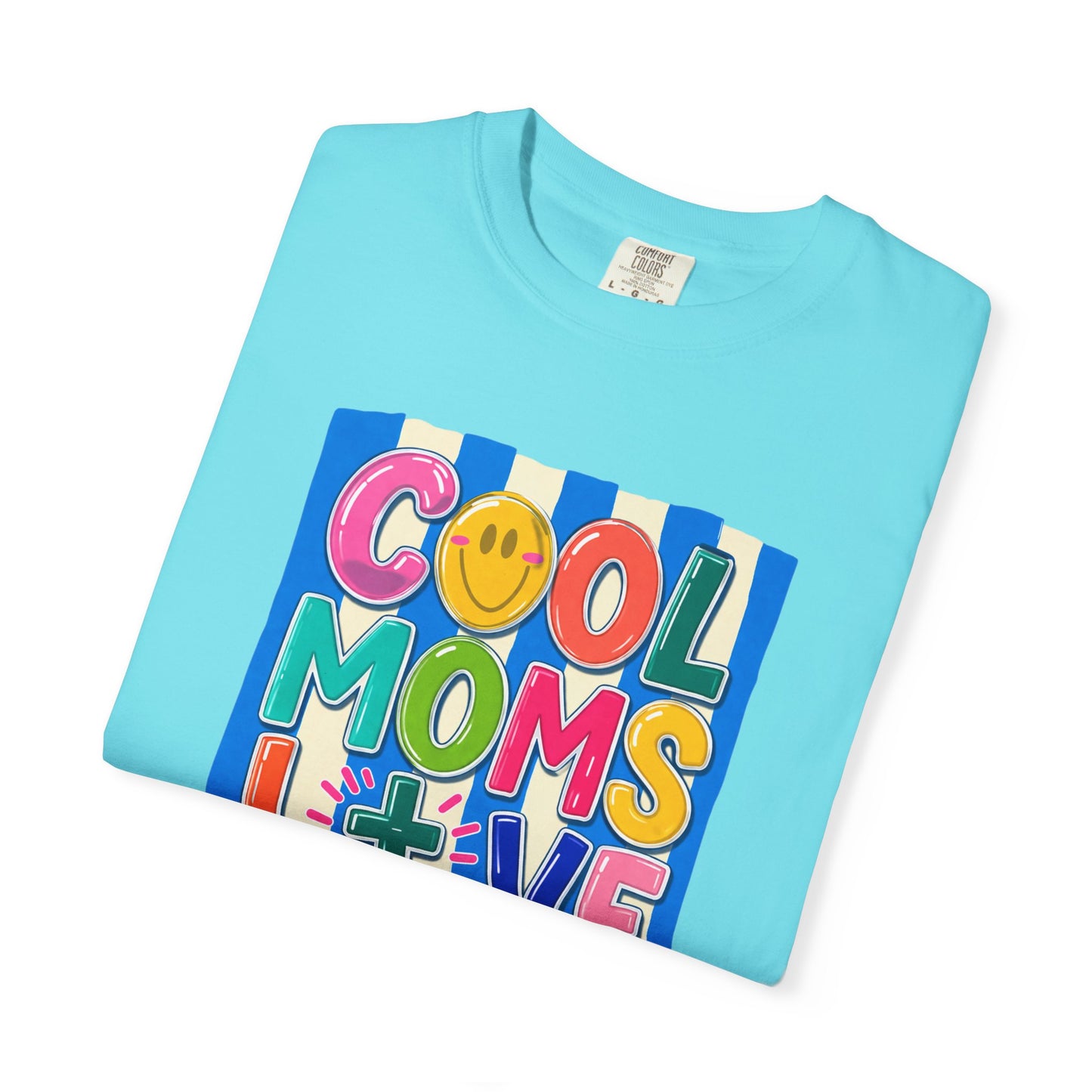 Cool Moms Love Jesus T-Shirt — Colorful Retro Christian Graphic Tee