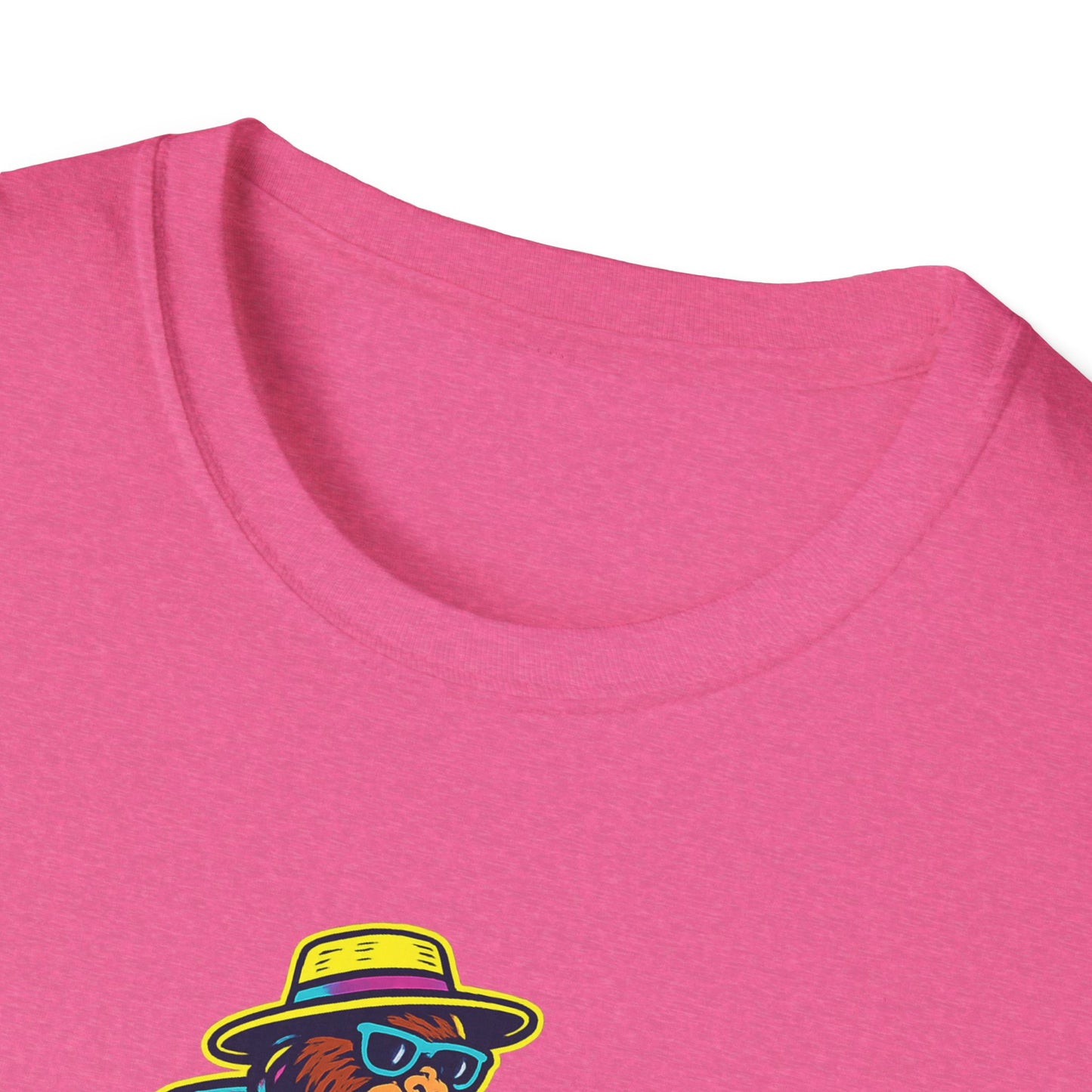 Beach Vacation Bigfoot Tee — Funny Sasquatch with Flamingo Float Shirt