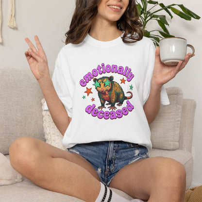 Emotionally Deceased T-Shirt — Vintage Cat Graphic Tee