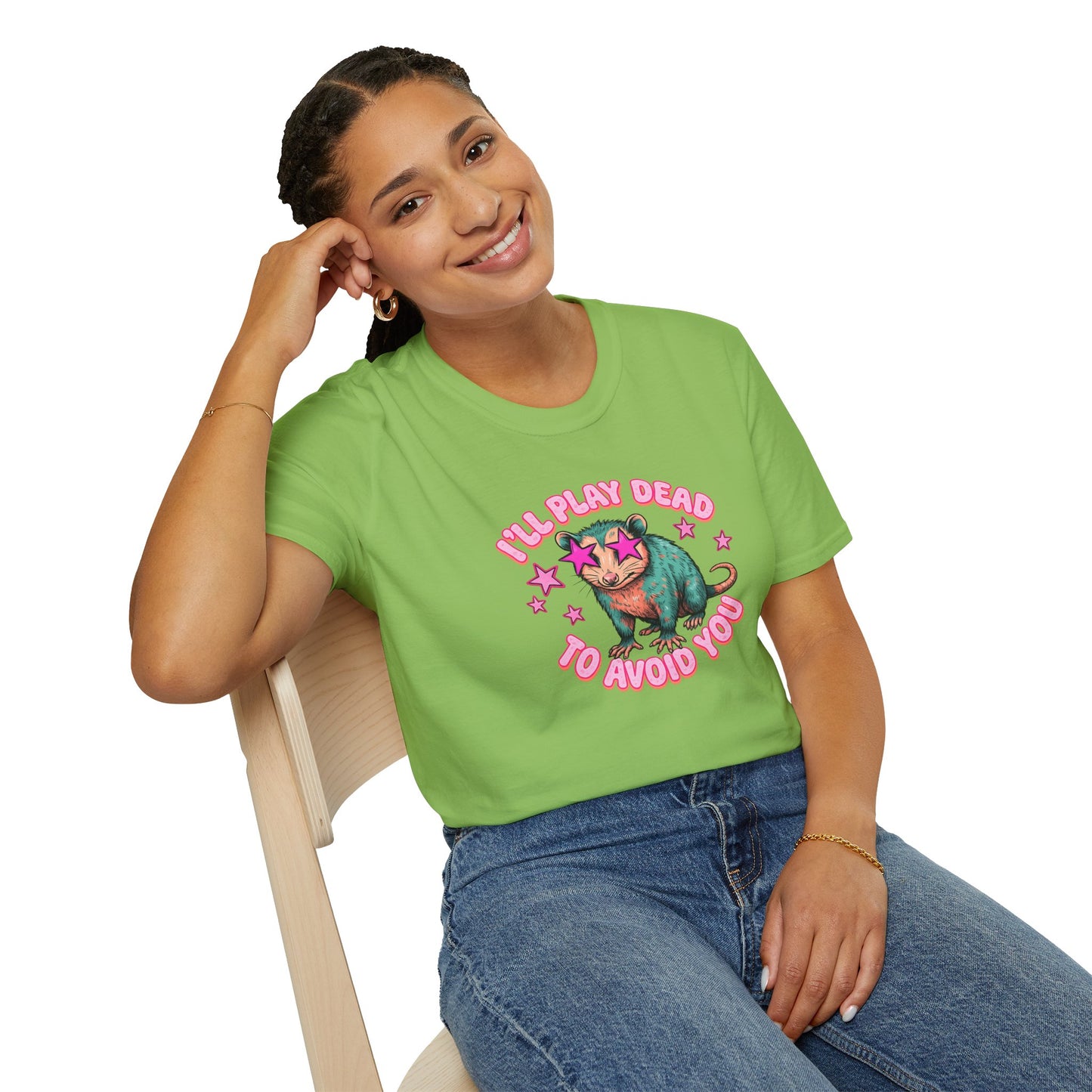 Introvert Sloth T-Shirt — "I’ll Play Dead to Avoid You" Cute Anti-Social Graphic Tee