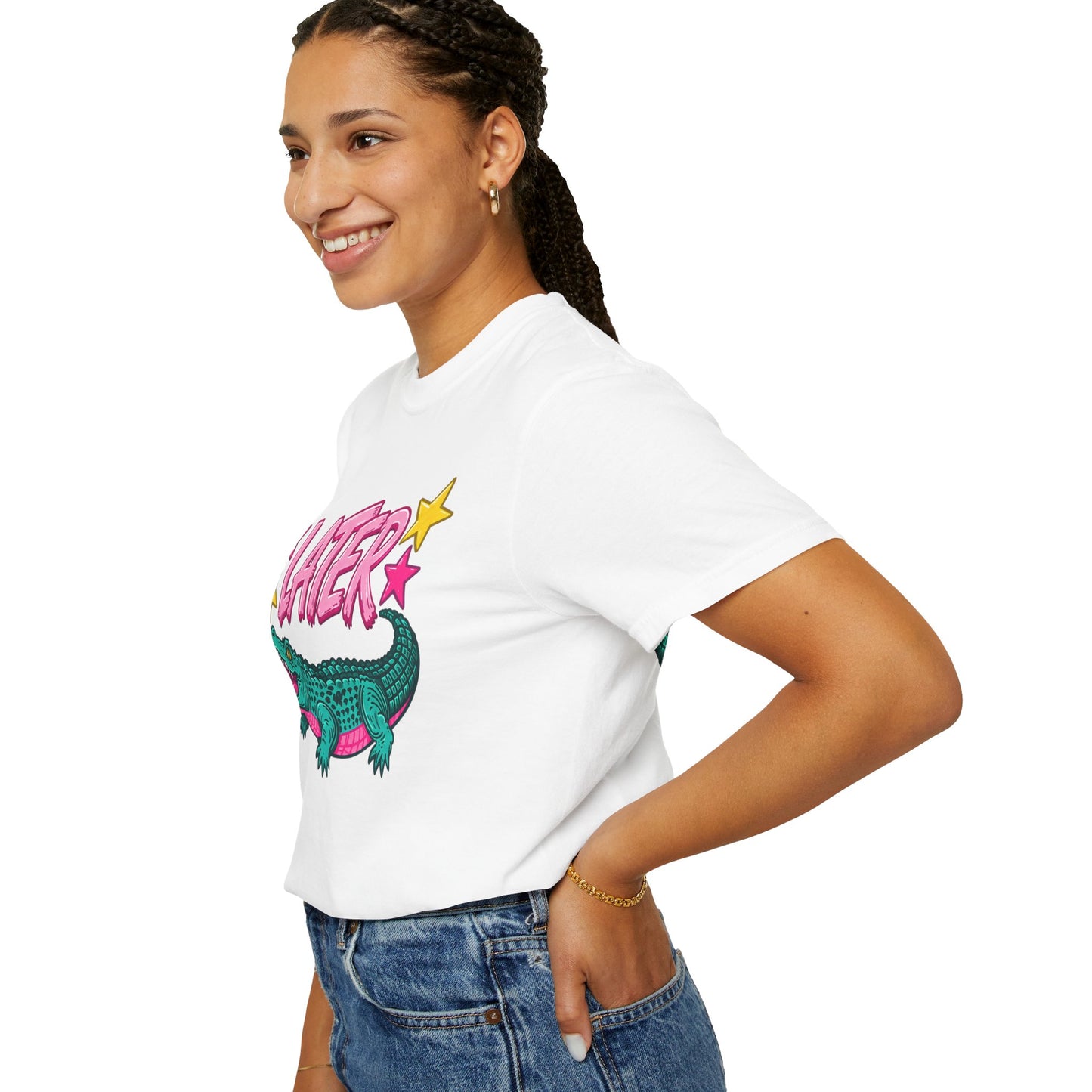 Later Gator Graphic T-Shirt — Retro Cartoon Alligator Tee