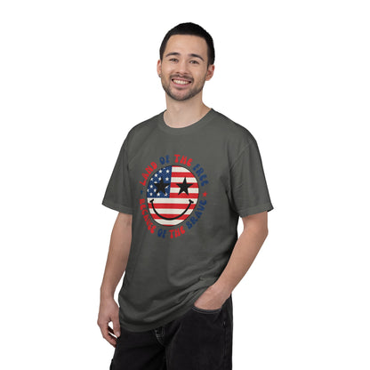 Patriotic 'Land of the Free Because of the Brave' T-Shirt