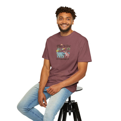 Retro Dinosaur Tee — "The Vibe Is In Shambles" Graphic T-Shirt