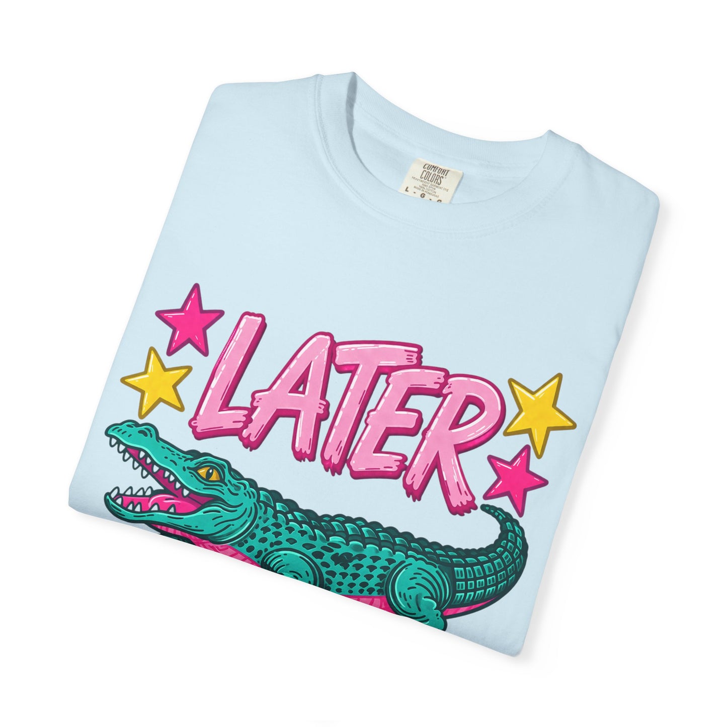 Later Gator Graphic T-Shirt — Retro Cartoon Alligator Tee