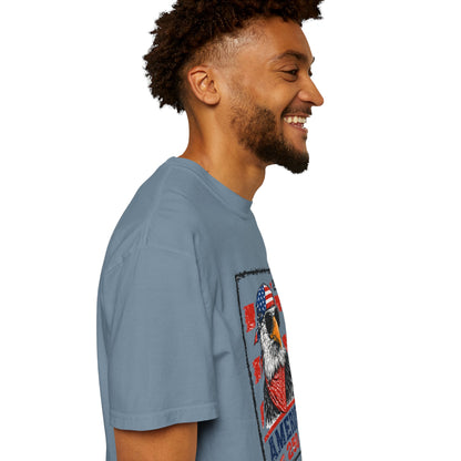 America 250 Eagle T-Shirt — Patriotic USA Flag Stamp Design