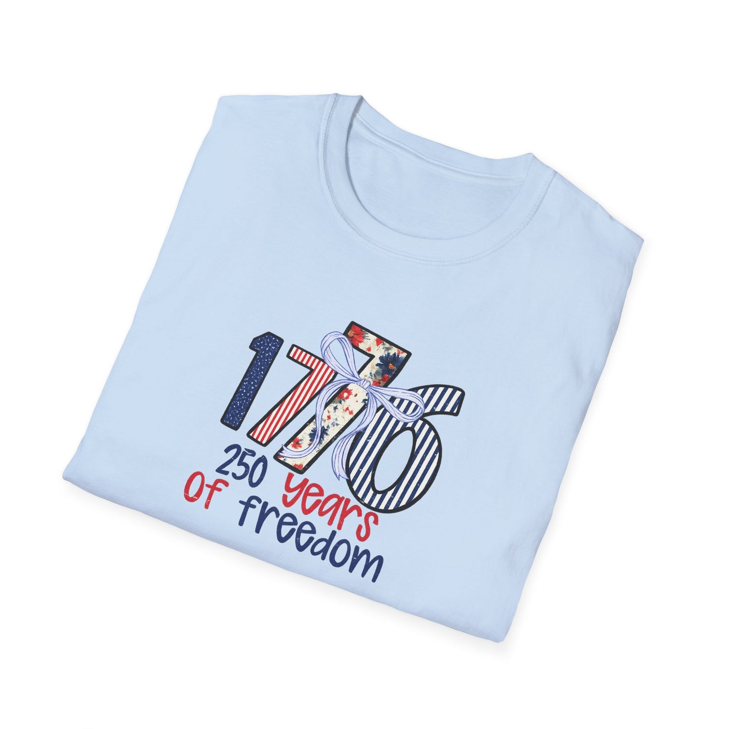 1776 "250 Years of Freedom" T-Shirt — Patriotic Independence Day Tee