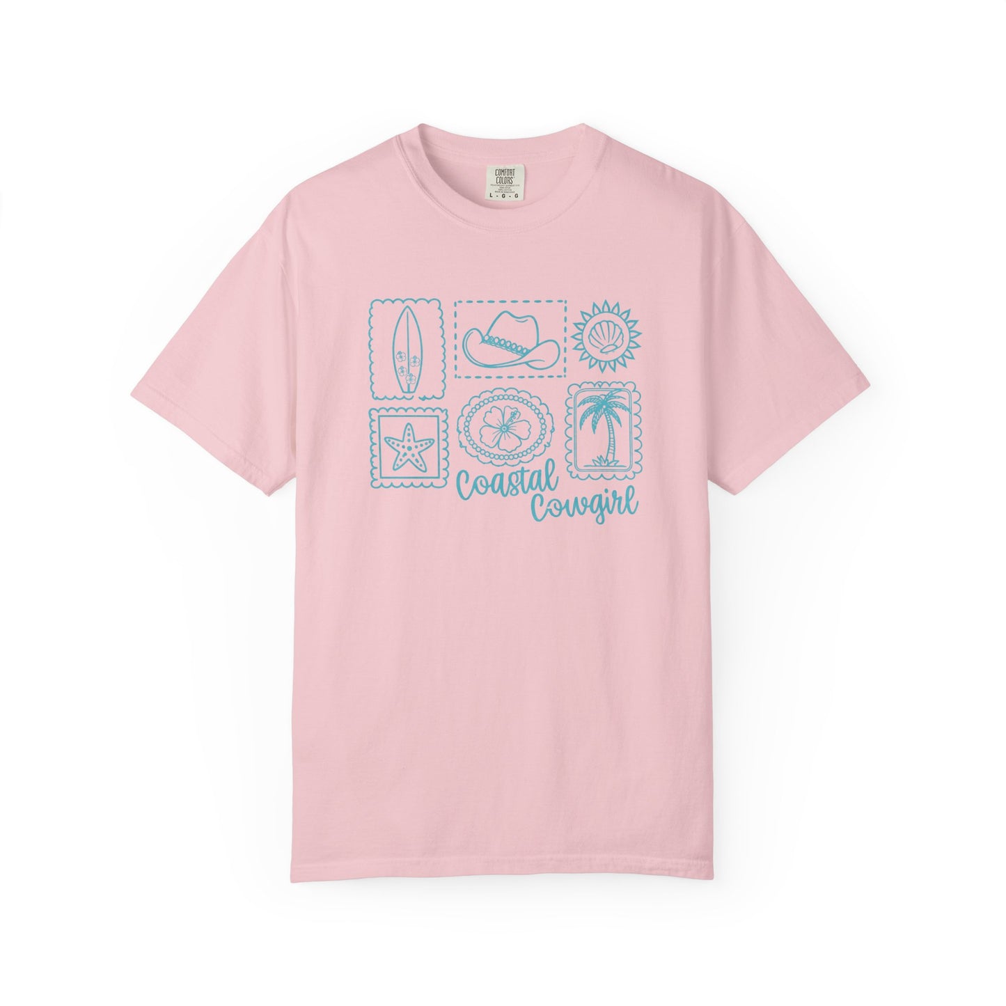 Coastal Cowgirl T-Shirt — Beachy Surf & Western Stamp Graphic Tee