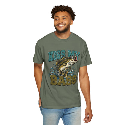 Kiss My Bass Fishing T-Shirt — Humorous Bass Angler Tee
