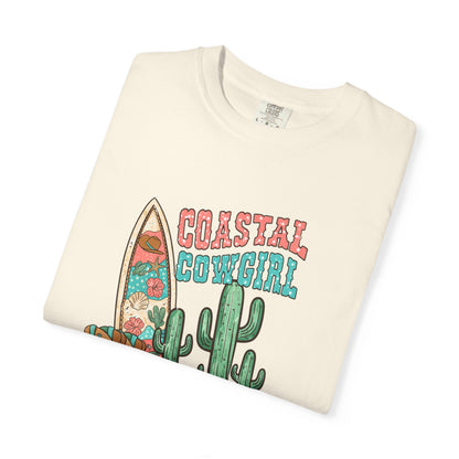 Coastal Cowgirl T-Shirt — Vintage Surf & Cactus Beach Graphic