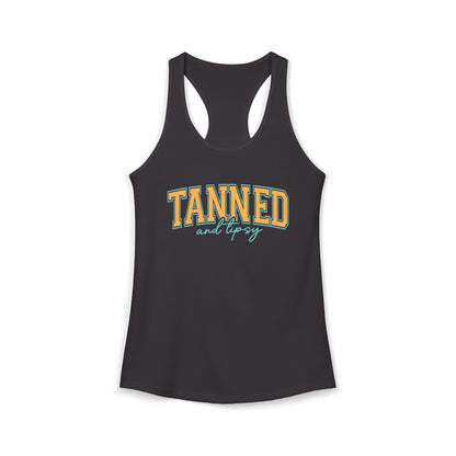 Tanned & Tipsy Racerback Tank