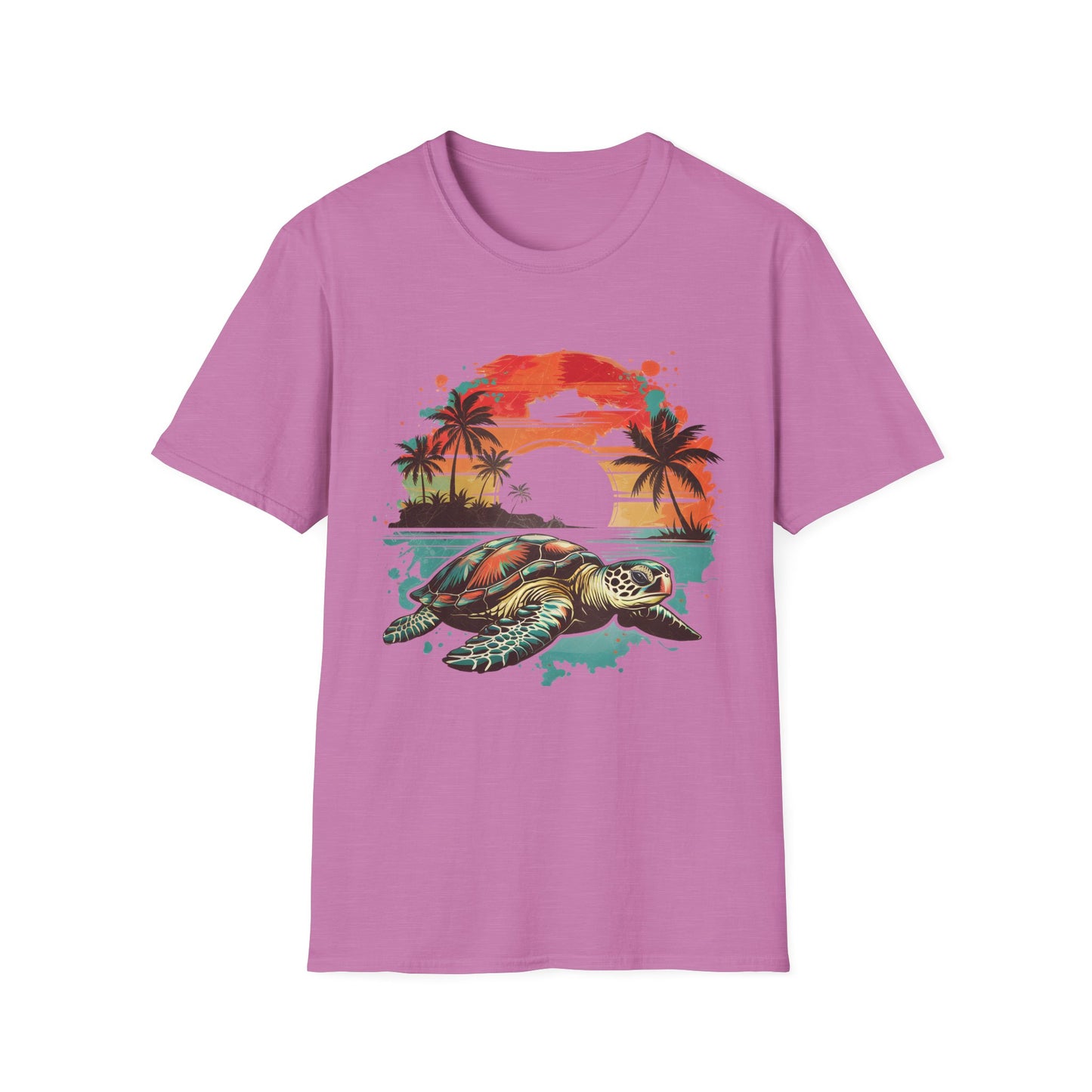 Sea Turtle Sunset T-Shirt — Tropical Beach Graphic Tee