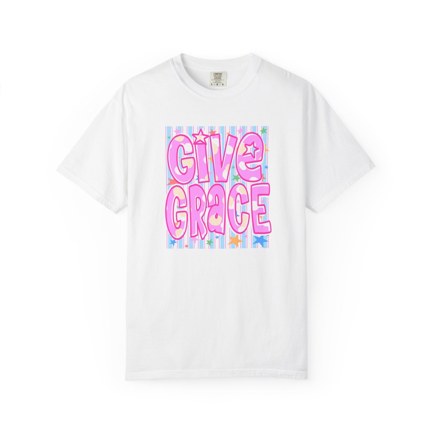Give Grace T-Shirt — Pastel Retro Graphic Tee