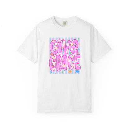 Give Grace T-Shirt — Pastel Retro Graphic Tee