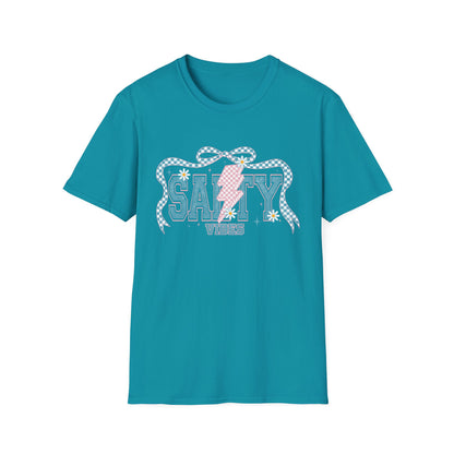 Salty Vibes Beach T-Shirt — Retro Seashell Graphic Tee