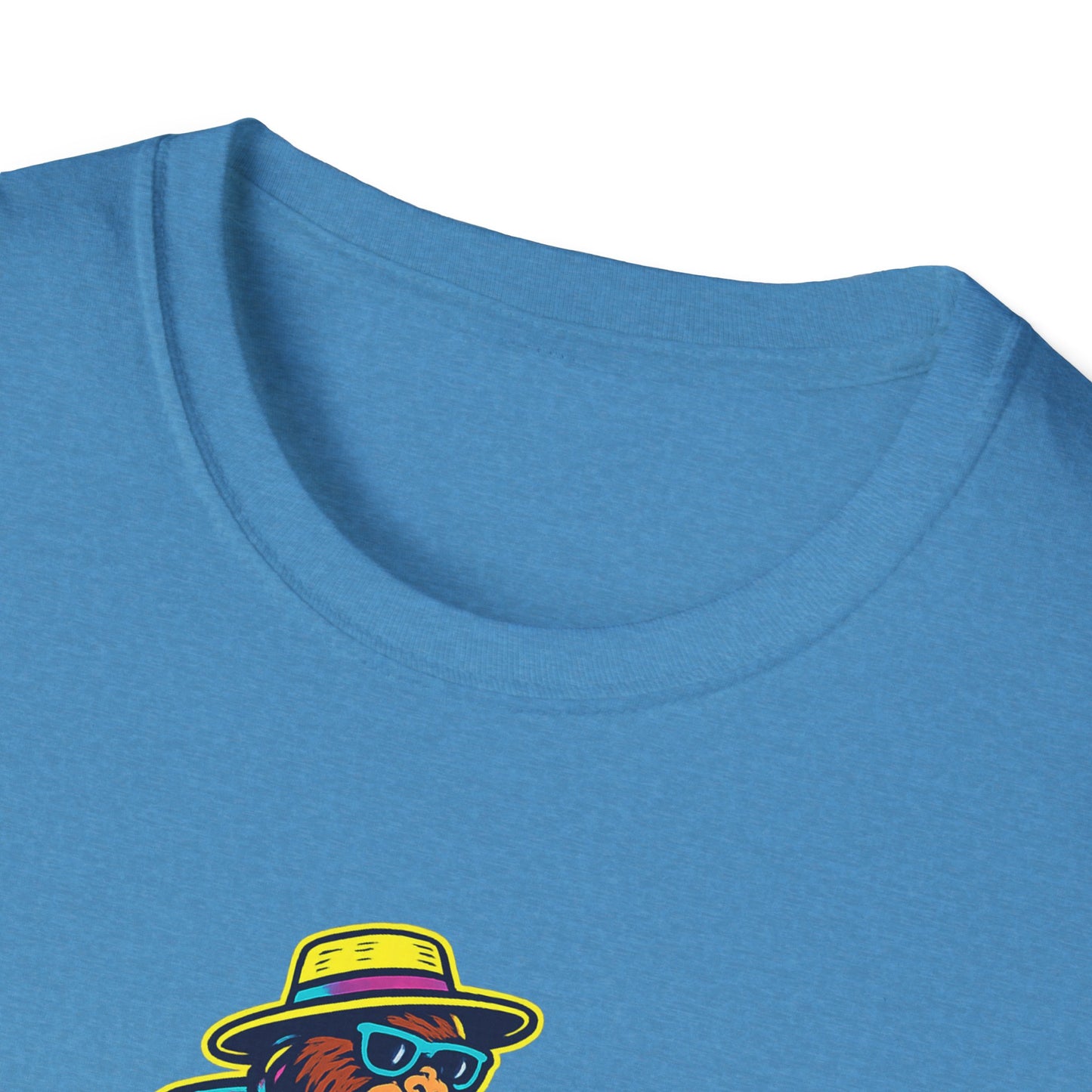 Beach Vacation Bigfoot Tee — Funny Sasquatch with Flamingo Float Shirt