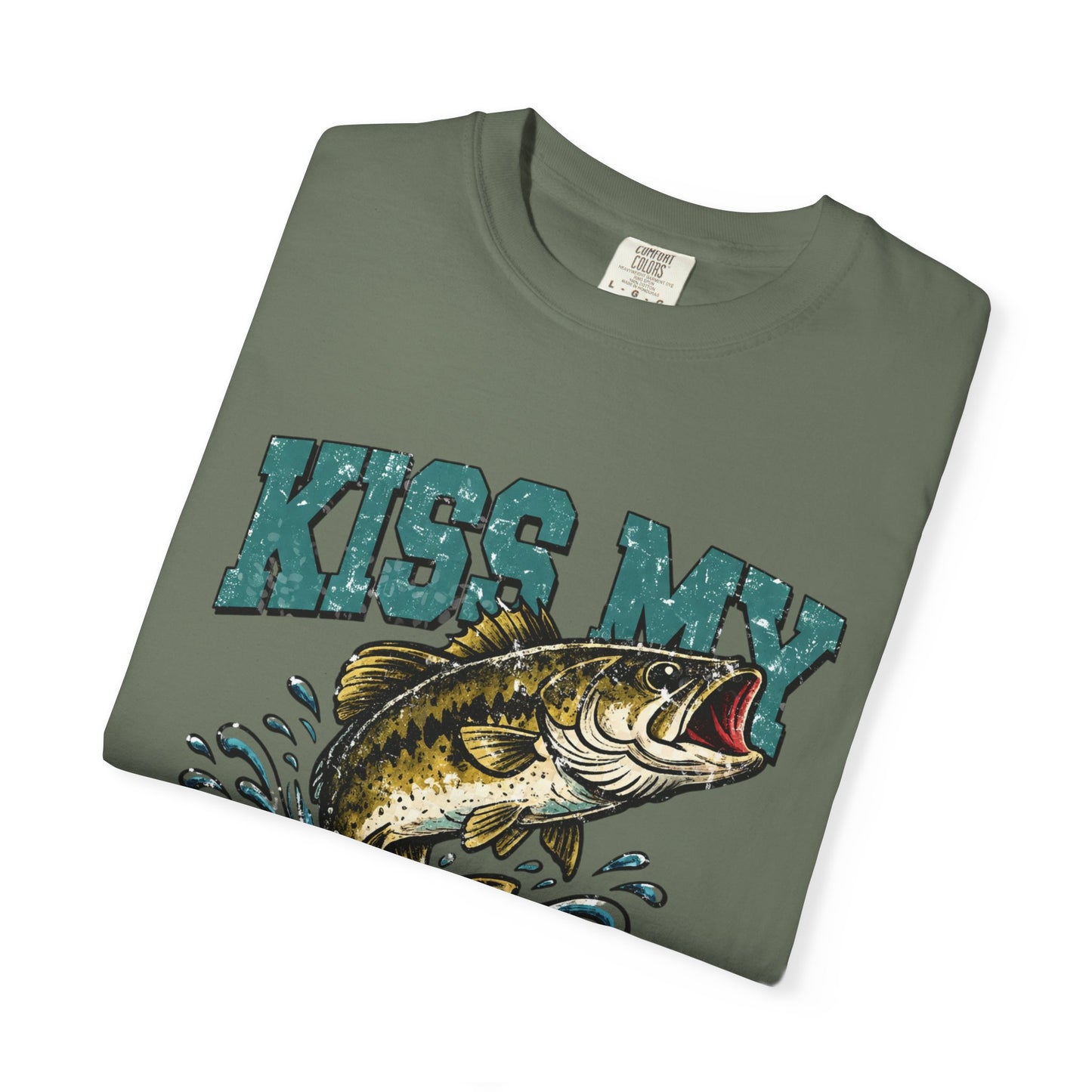 Kiss My Bass Fishing T-Shirt — Humorous Bass Angler Tee