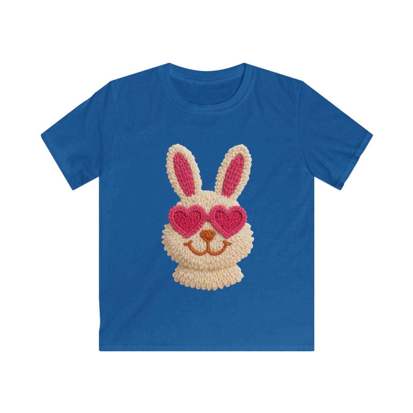 Kids Bunny Tee with Heart Sunglasses — Cute Easter Spring Shirt for Children