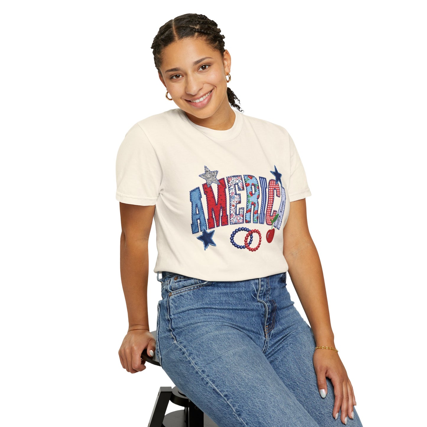 America Graphic T-Shirt — Patriotic Stars & Stripes Tee