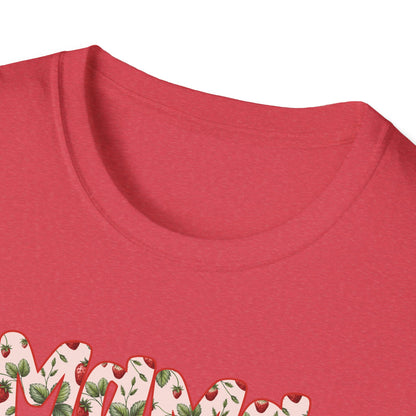 Strawberry Vibes T-Shirt — Retro Stars & Heart Graphic