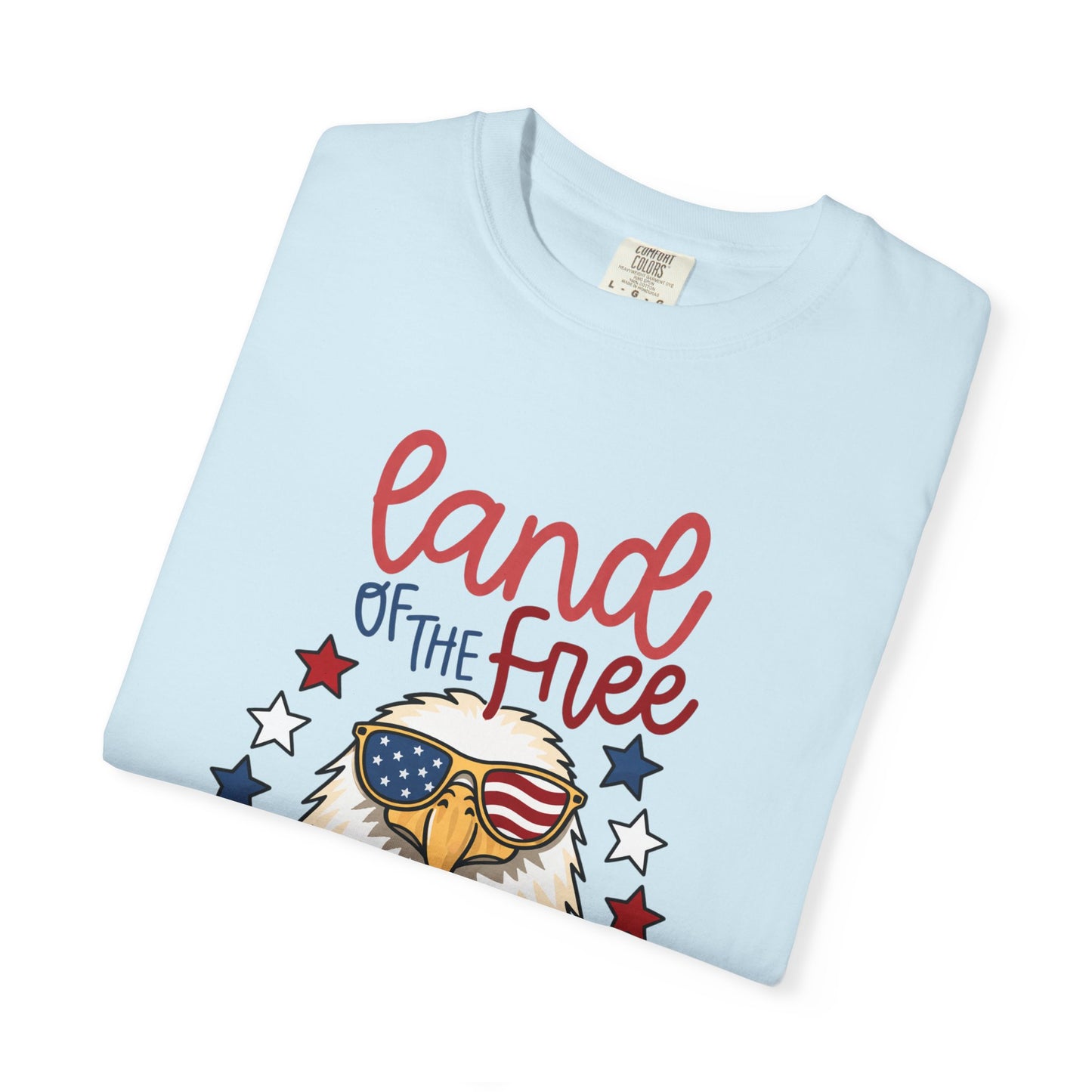 Land of the Free Eagle T-Shirt — Patriotic 4th of July American Flag Design