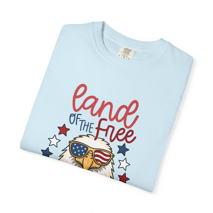 Land of the Free Eagle T-Shirt — Patriotic 4th of July American Flag Design