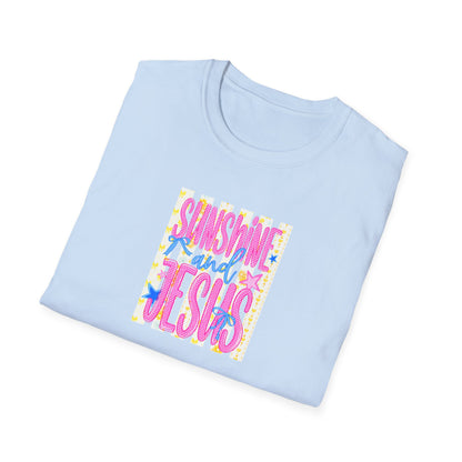 Sunshine and Jesus T‑Shirt — Bright Christian Faith Graphic Tee