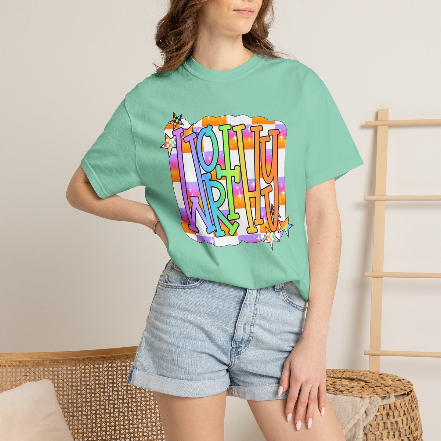 “WORTHY' Graphic T-Shirt — Positive Message Tee