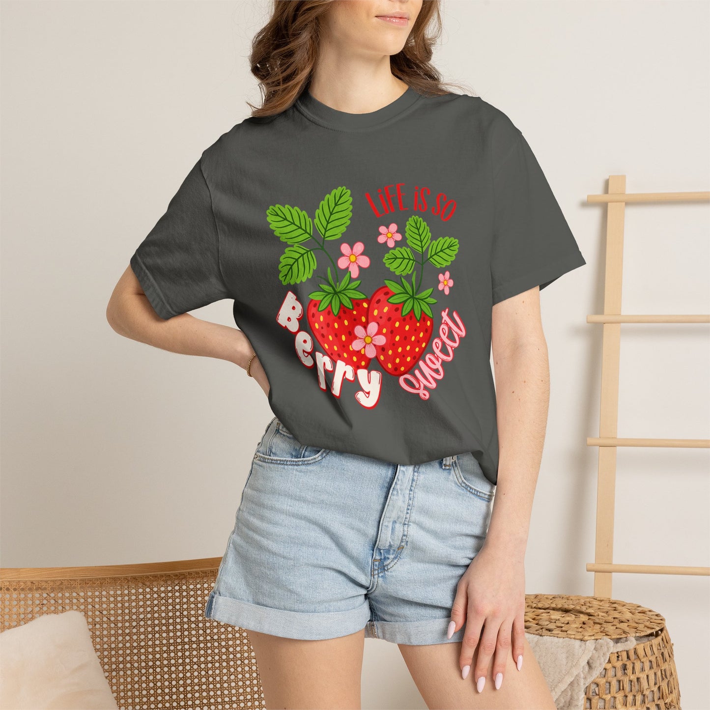Life Is So Berry Sweet T-Shirt — Cute Strawberry Graphic Tee