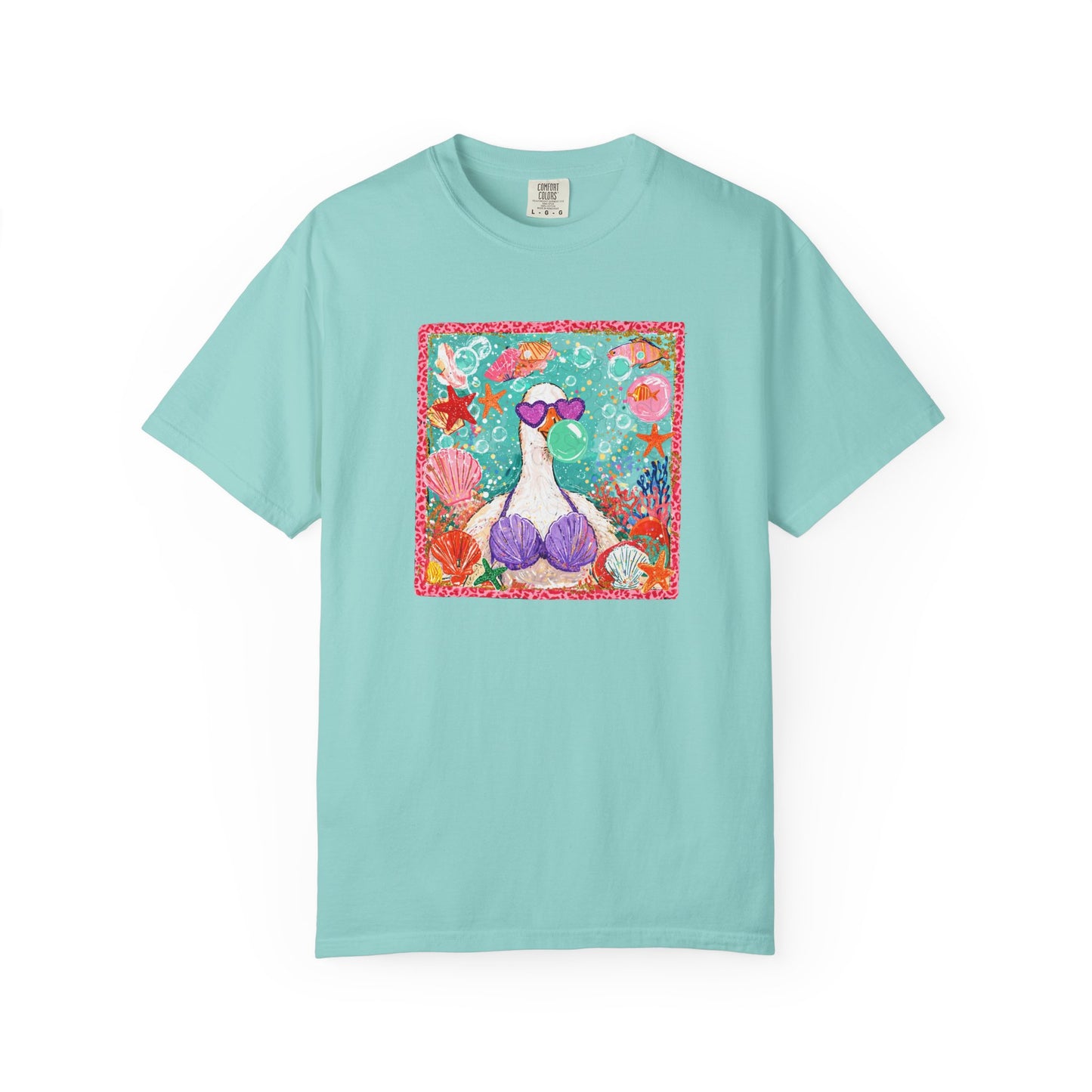 Goose in Bikini Beach T-Shirt — Cute Retro Seaside Graphic Tee