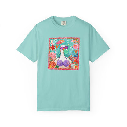 Goose in Bikini Beach T-Shirt — Cute Retro Seaside Graphic Tee