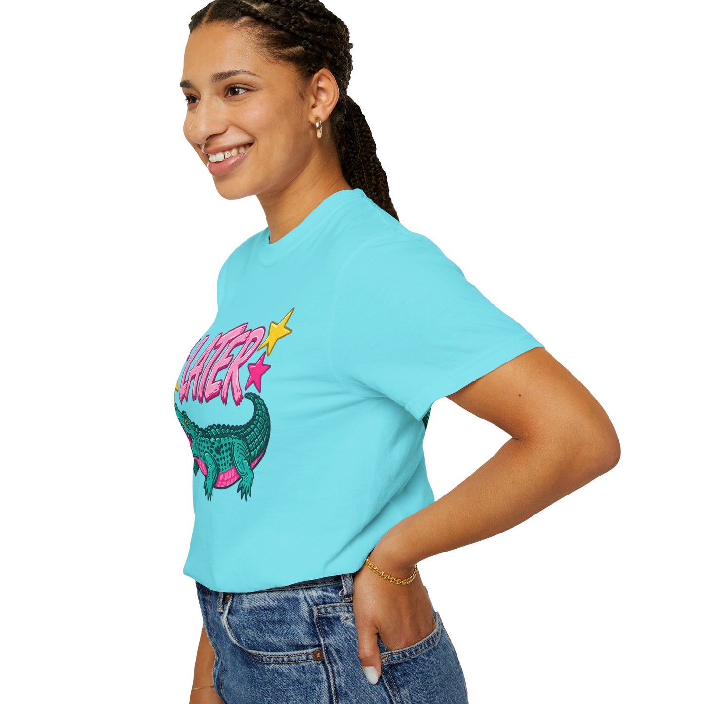 Later Gator Graphic T-Shirt — Retro Cartoon Alligator Tee
