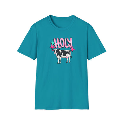 Holy Cow T-Shirt — Cute Pastel Cow Graphic Tee
