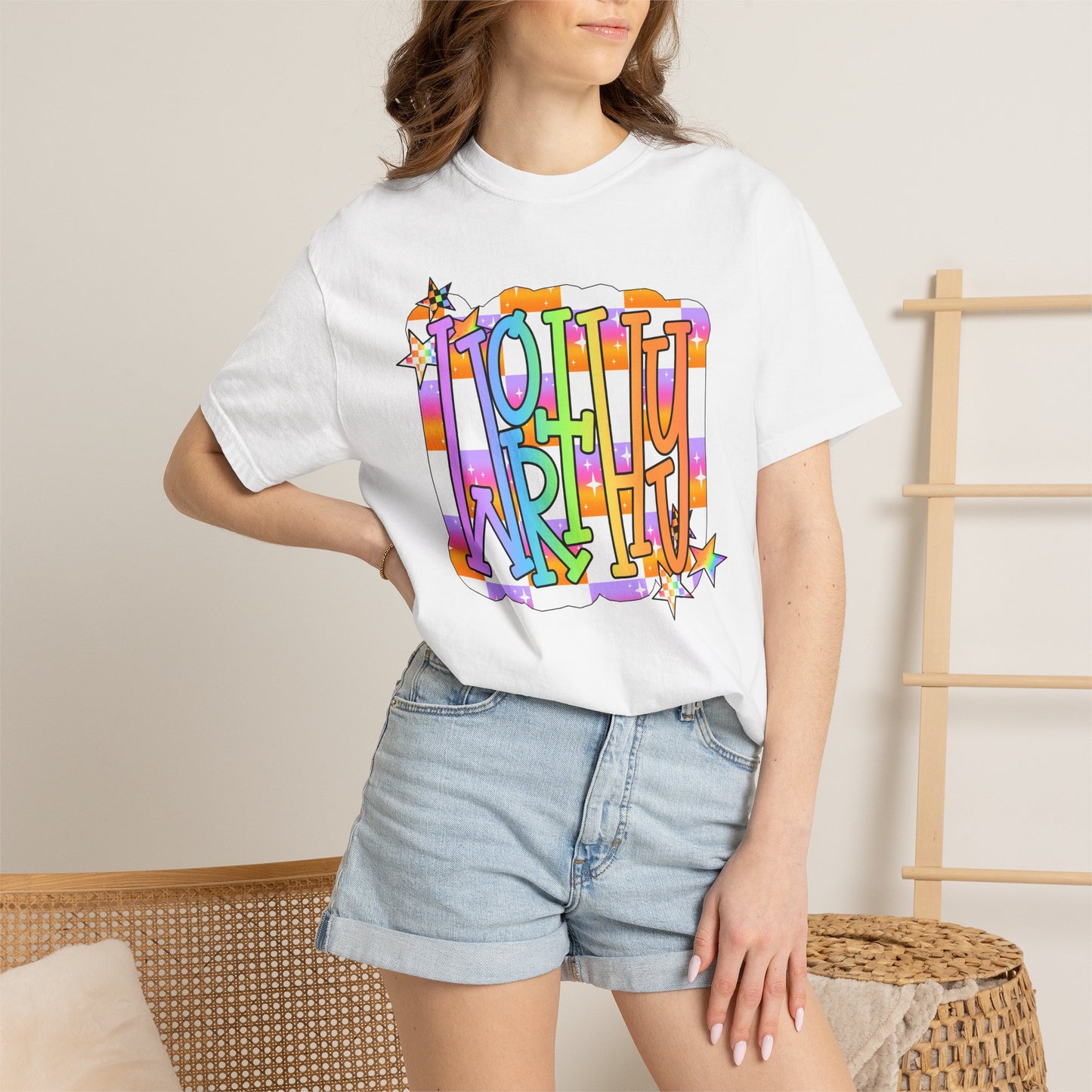 “WORTHY' Graphic T-Shirt — Positive Message Tee
