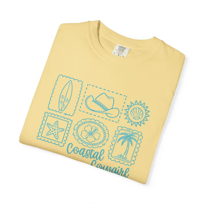 Coastal Cowgirl T-Shirt — Beachy Surf & Western Stamp Graphic Tee
