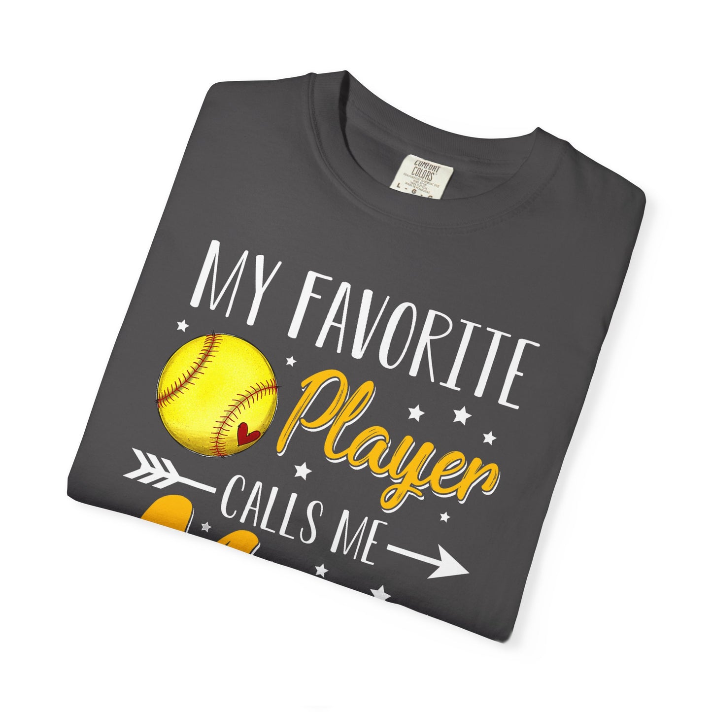 Softball Mom T-Shirt – “My Favorite Player Calls Me Mom” Graphic Tee