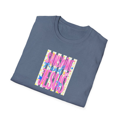 Sunshine and Jesus T‑Shirt — Bright Christian Faith Graphic Tee