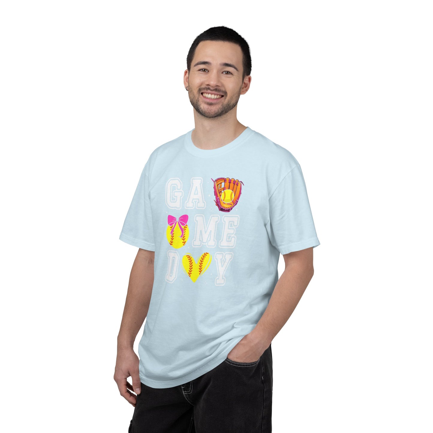 Game Day Softball T-Shirt — ‘GAME DAY’ Glove & Ball Design
