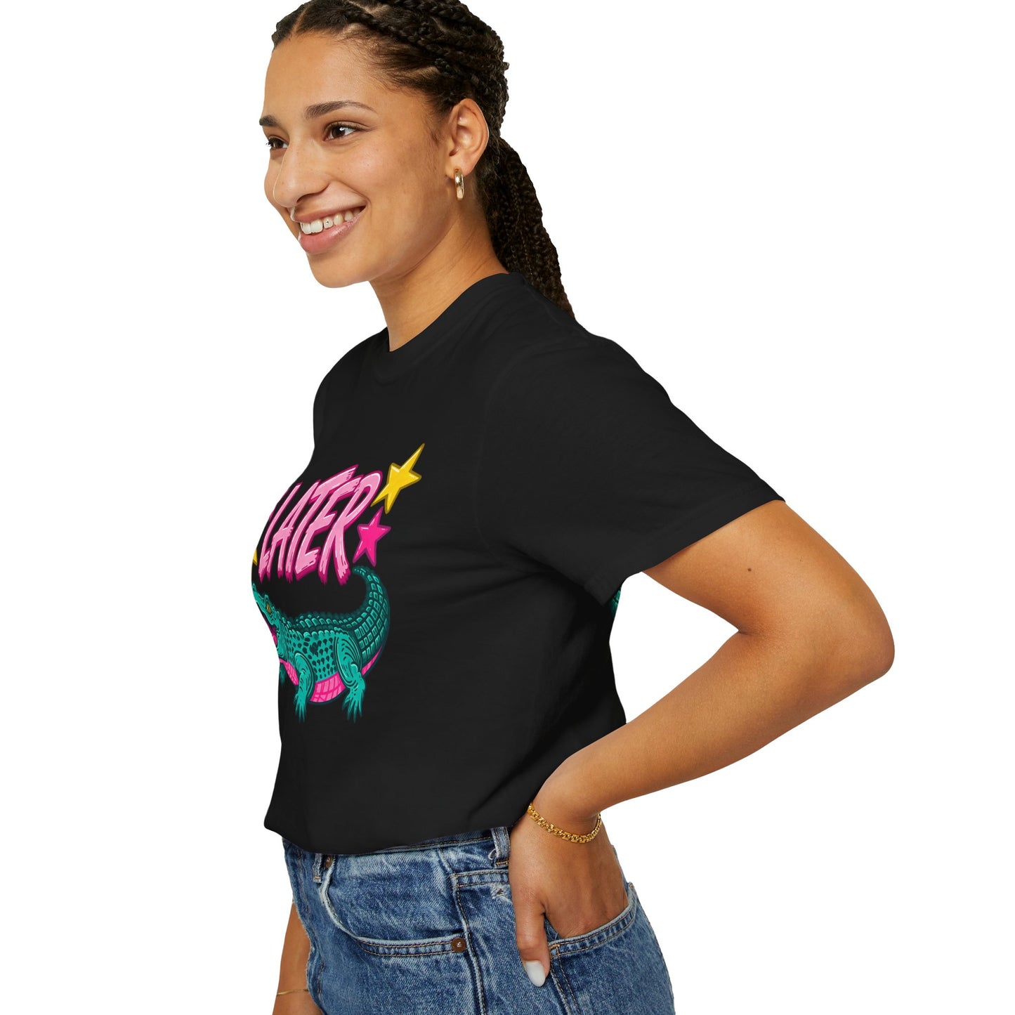 Later Gator Graphic T-Shirt — Retro Cartoon Alligator Tee