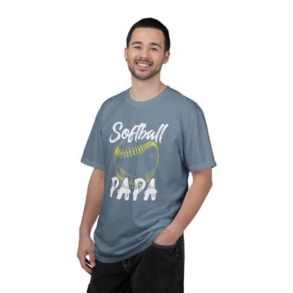 Softball Papa T-Shirt — Daddy Coach Dad Gift