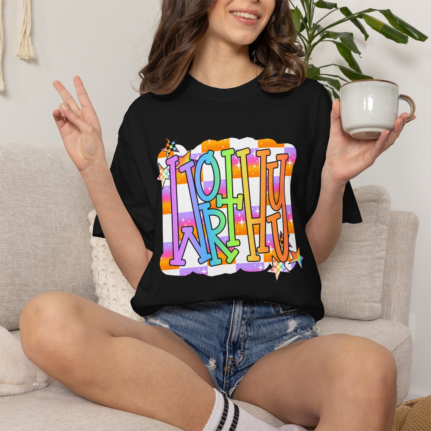 “WORTHY' Graphic T-Shirt — Positive Message Tee
