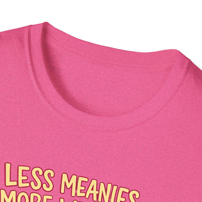 Less Meanies More Weenies T‑Shirt — Funny Hot Dog Pool Graphic Tee