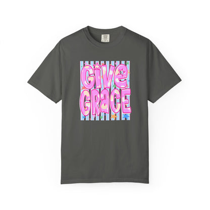 Give Grace T-Shirt — Pastel Retro Graphic Tee