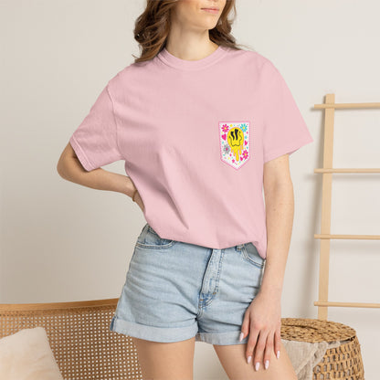 Social Moms Club T-Shirt — Colorful Retro Pocket Graphic Tee
