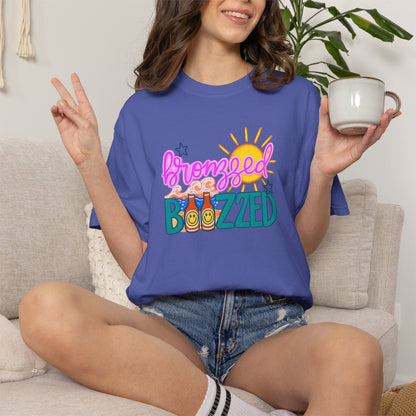 Bronzed & Buzzed T-Shirt – Summer Beach Cocktail Graphic Tee