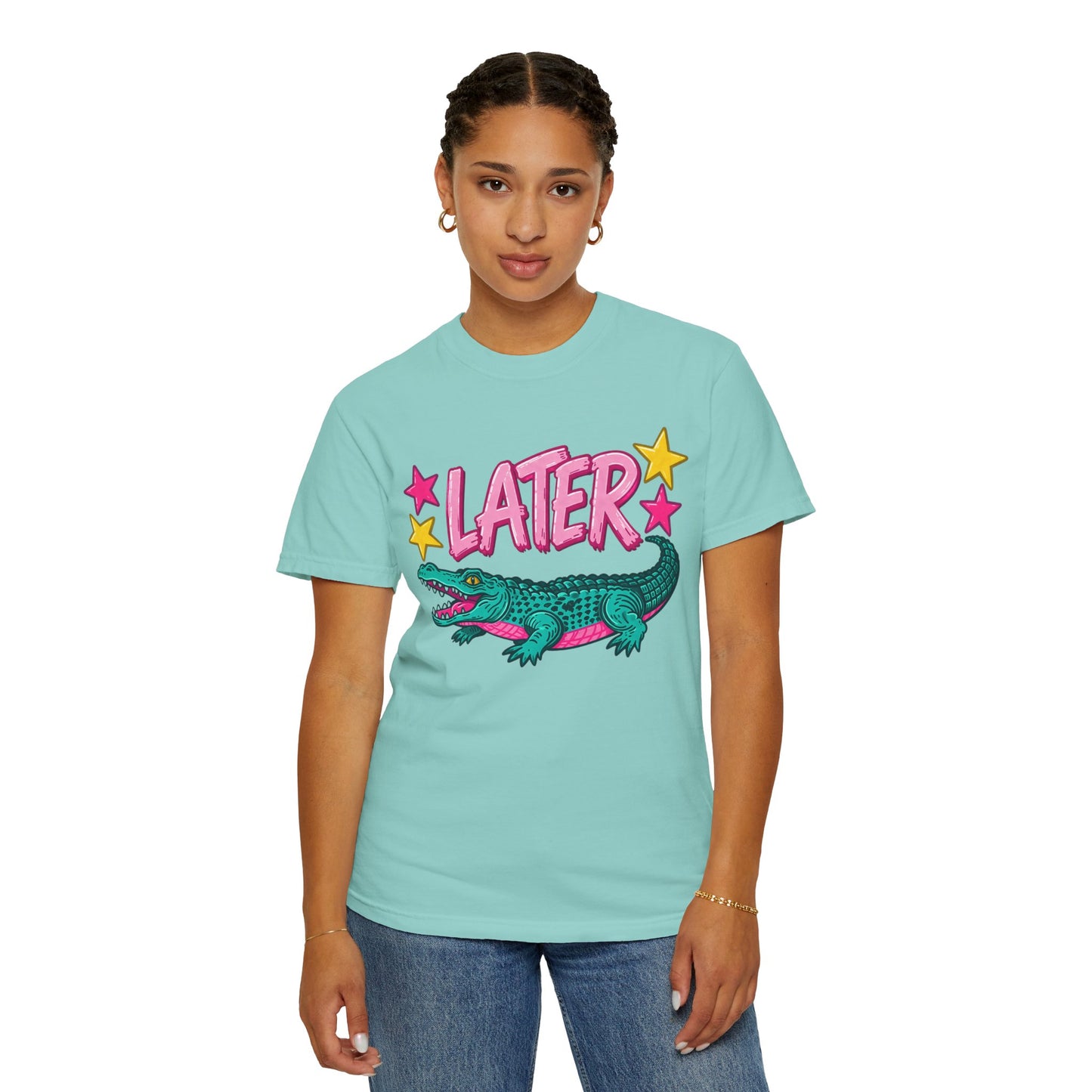 Later Gator Graphic T-Shirt — Retro Cartoon Alligator Tee