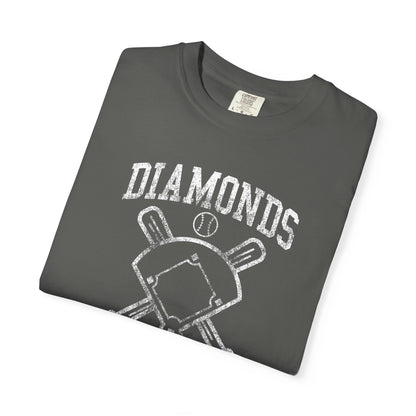 Baseball Diamonds Are A Girl's Best Friend T-Shirt – Women's Soft Vintage Baseball Tee